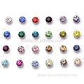 Rhinestone no hole earring fashion earring stud 4mm magnet earring simple design handmade earring color can select(EA80720)